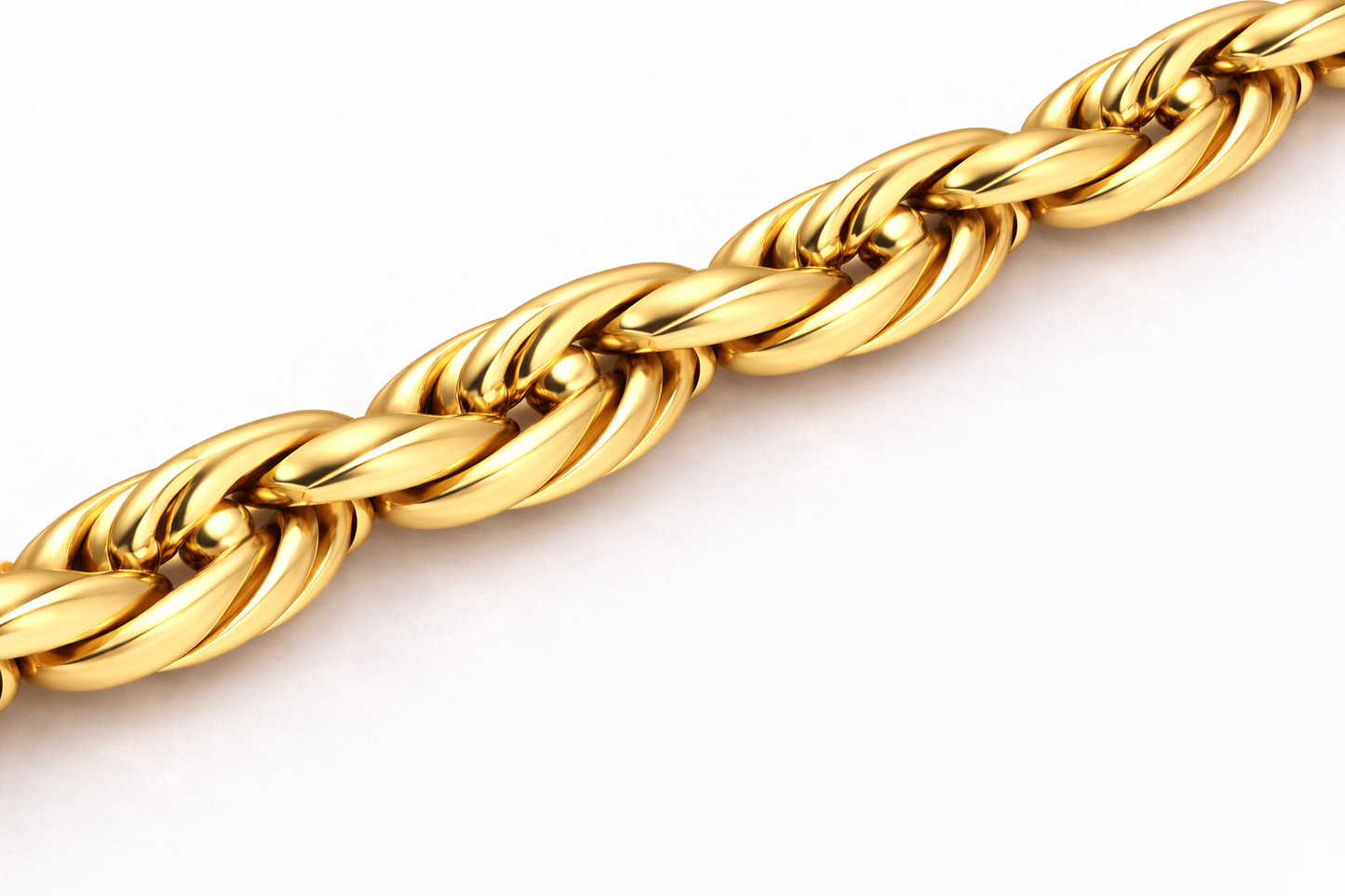 10k/14k - 6.50mm Diamond-Cut Rope Chain - Yellow Gold