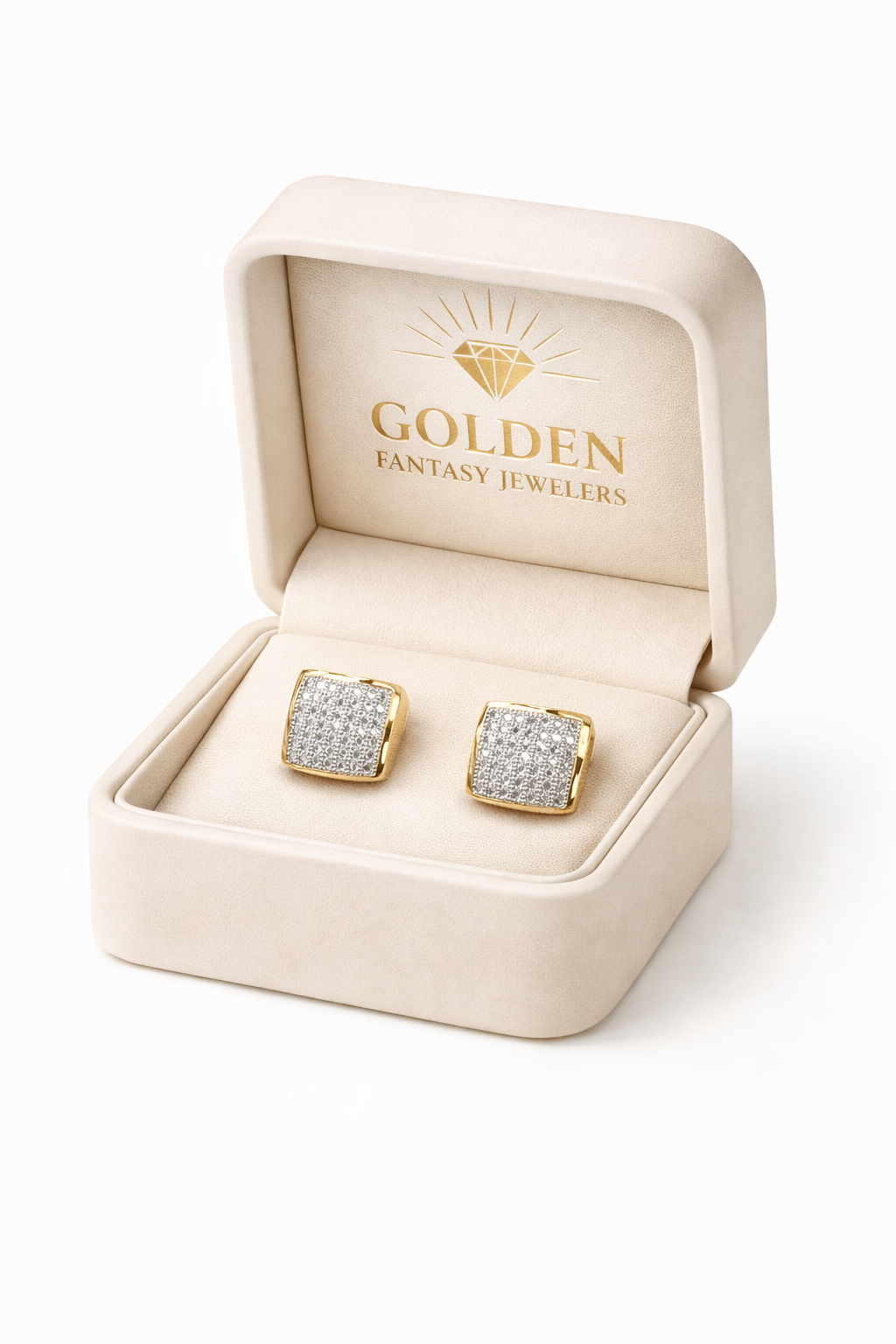 10K Yellow Gold Earrings 0.33 ct Natural Diamond