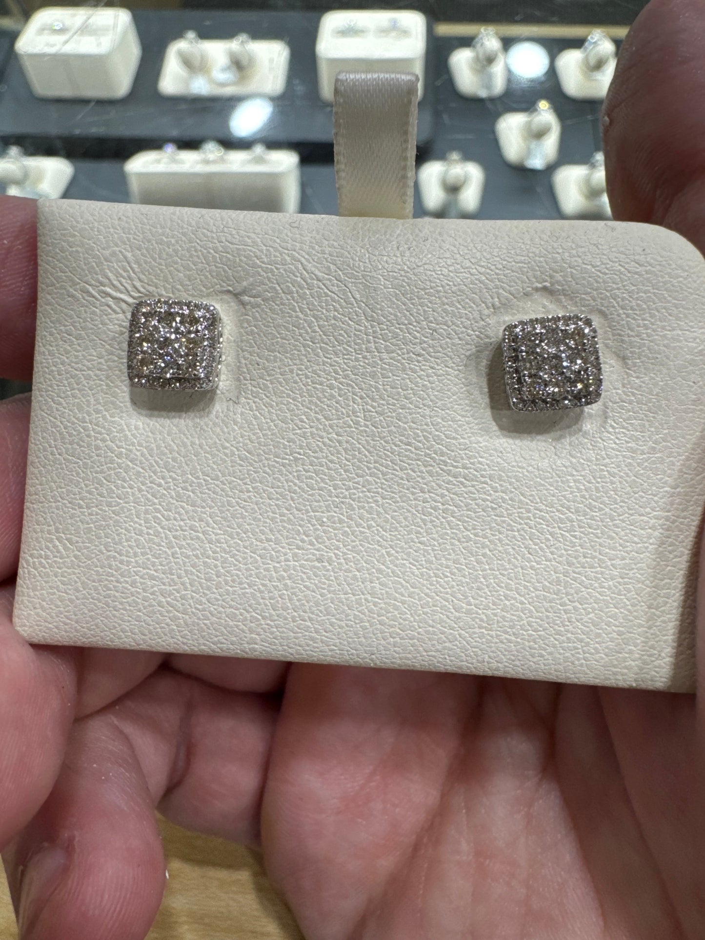 14K White Gold Earrings