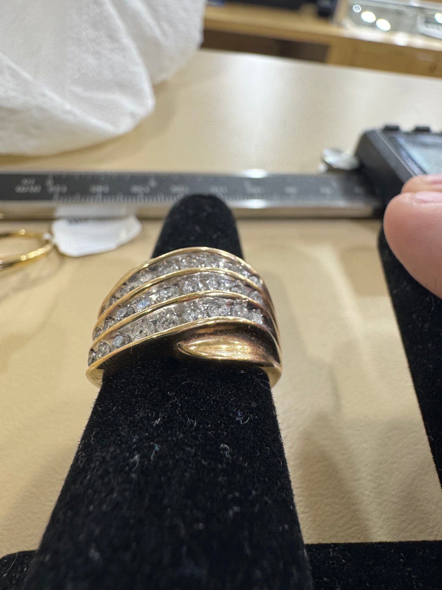 10K Yellow Gold Women's Ring 1.00 ct Natural Diamond