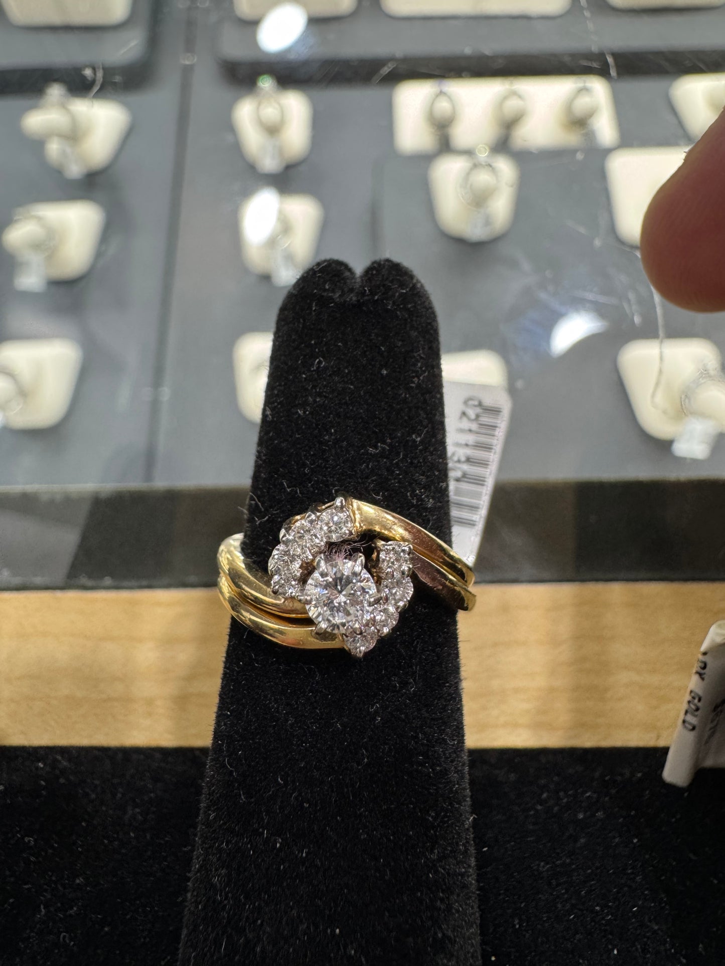 14K Yellow Gold Ring 0.30 ct Natural Diamond