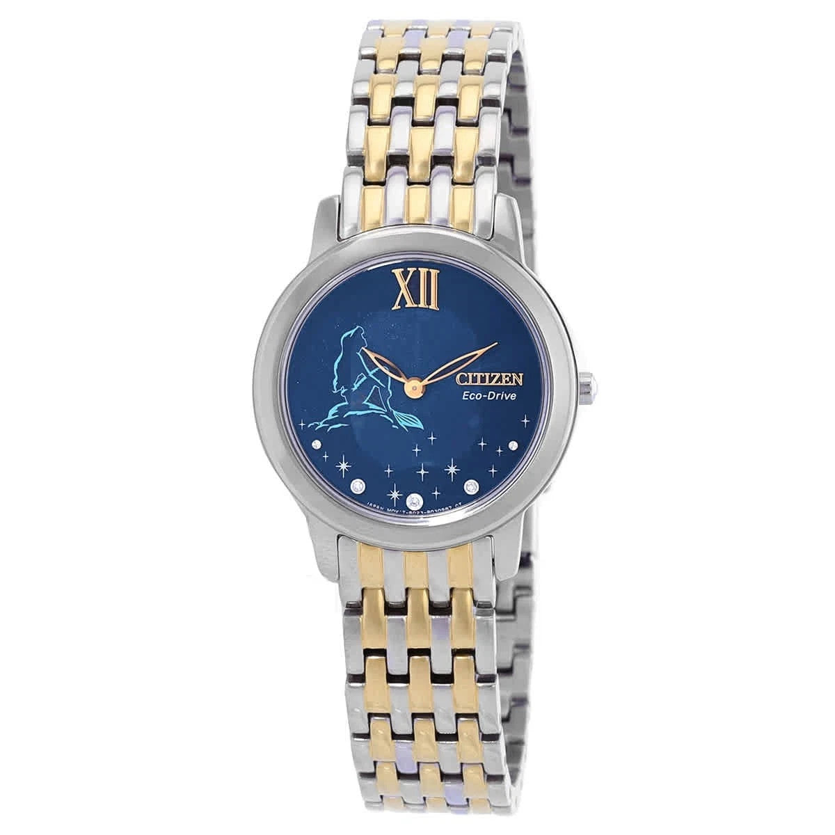 Citizen Ariel Diamond Disney Princess Blue Dial Ladies Watch EX1499-50W