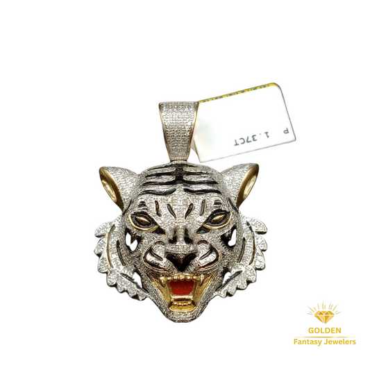 10K Yellow Gold Charm 1.37 ct Natural Diamond