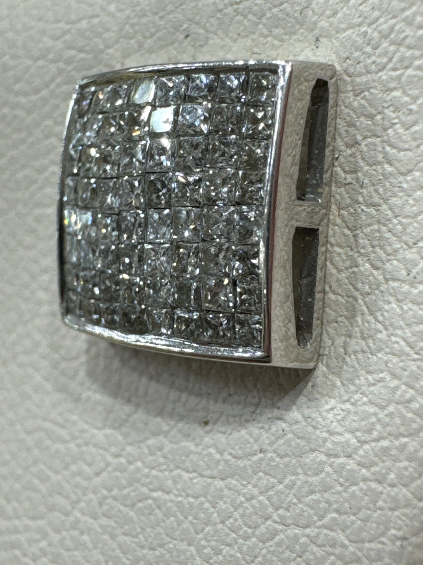 14K White Gold Earrings 1.50 ct Natural Diamond