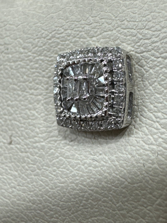 10K White Gold Earrings 0.33 ct Natural Diamond