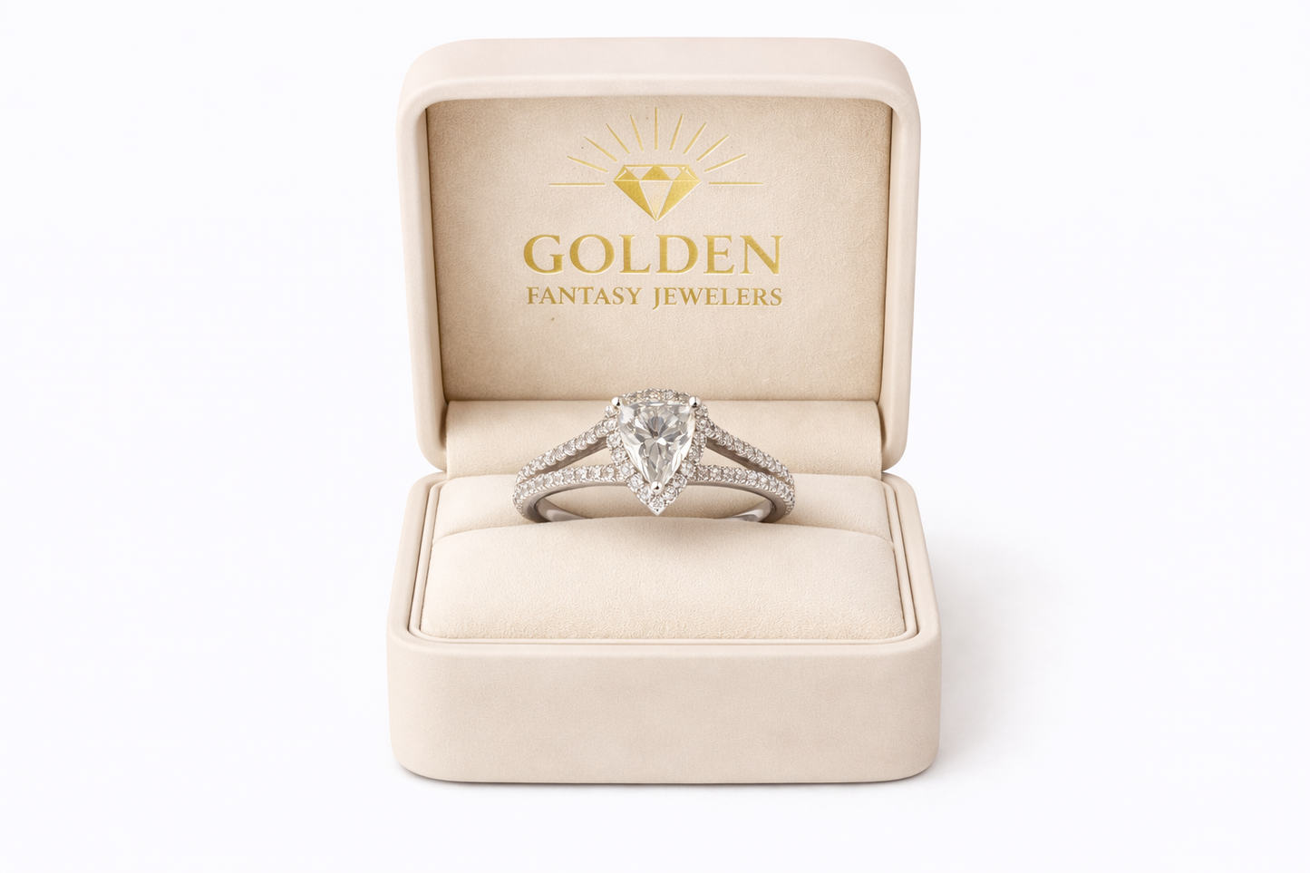 14K White Gold Ring 0.98 ct Natural Diamond