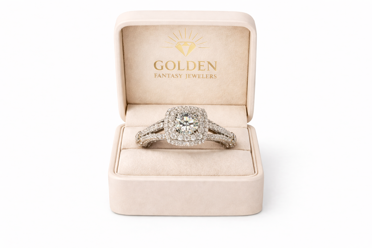 14K White Gold Ring 1.32 ct Natural Diamond