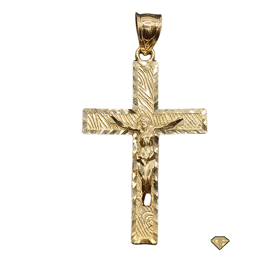 10kt Cross, Crucifix Pendant, Gold Charm