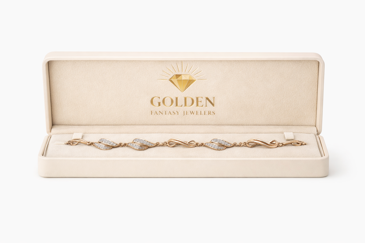10K Yellow Gold Women’s Bracelet 0.20 ct Natural Diamond