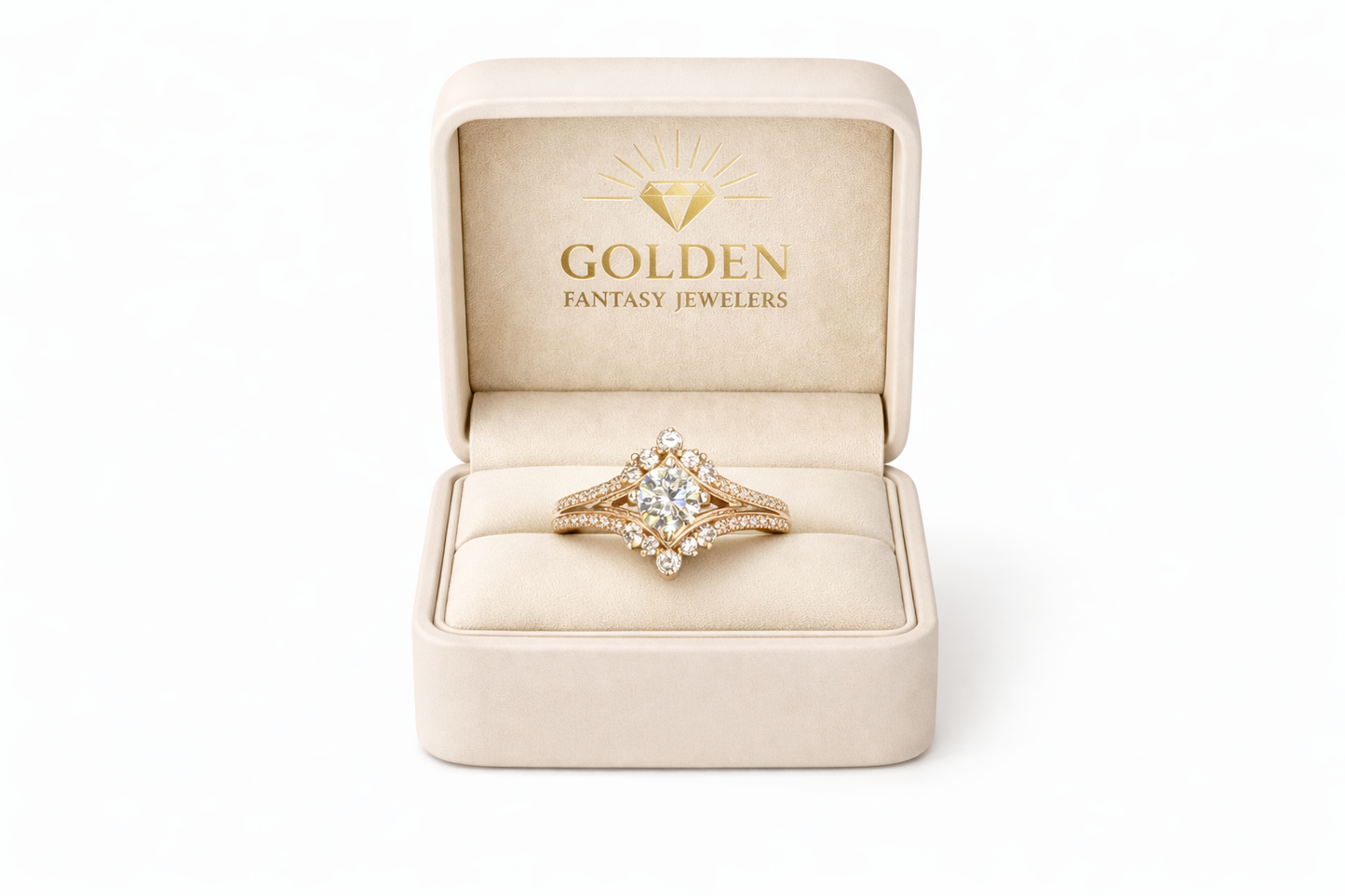 14K Rose Gold Women's Ring 0.75 ct Natural Diamond