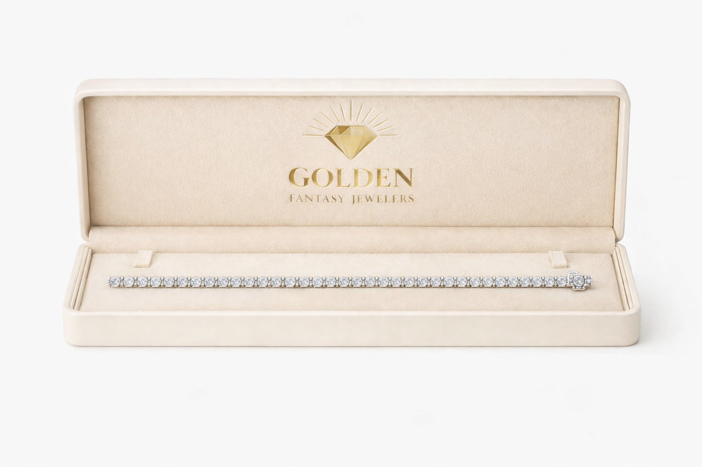 14K White Gold 3.10mm Tennis Bracelet Round 5.00 ct Lab Grown Diamond