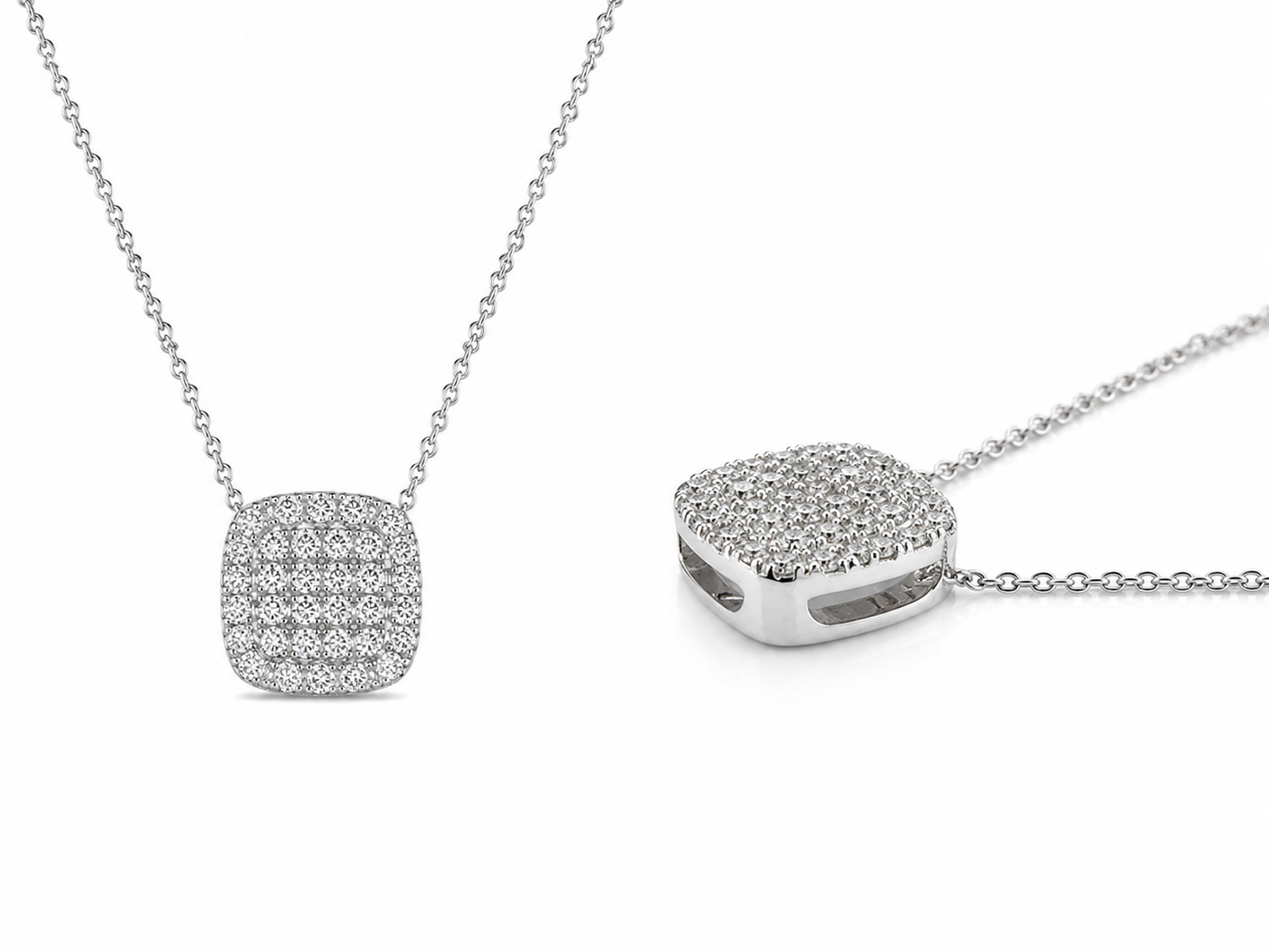 Sterling Silver Charm/Chain 0.50 ct Lab Grown Diamond