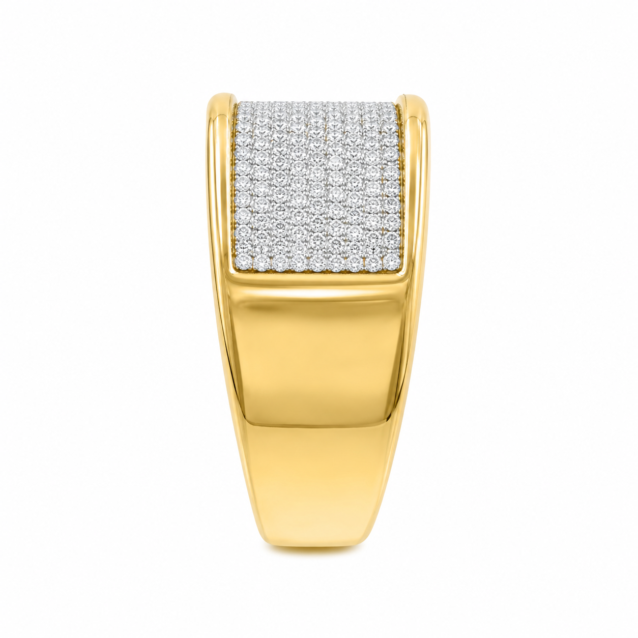10K Yellow Gold Men's Band 0.27 ct Natural Diamond
