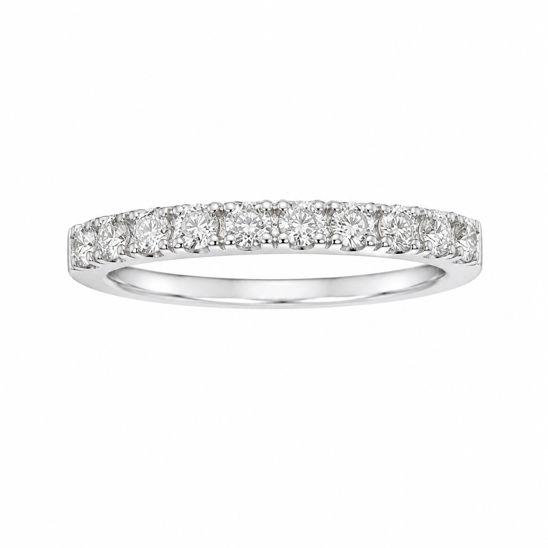 14K White Gold Women’s Band 0.50 ct Lab Grown Diamond