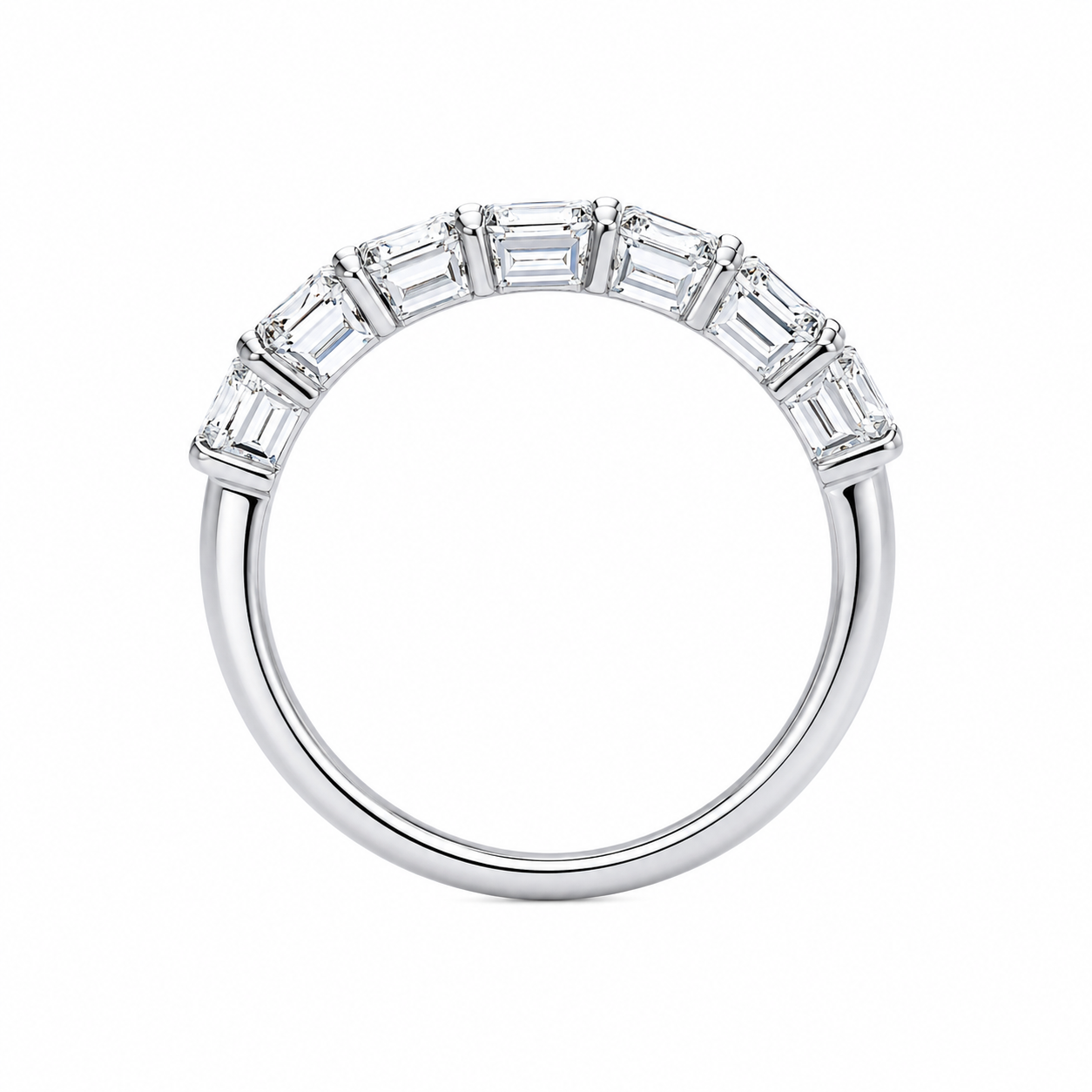 14K White Gold Women’s Band 1.00 ct Lab Grown Diamond