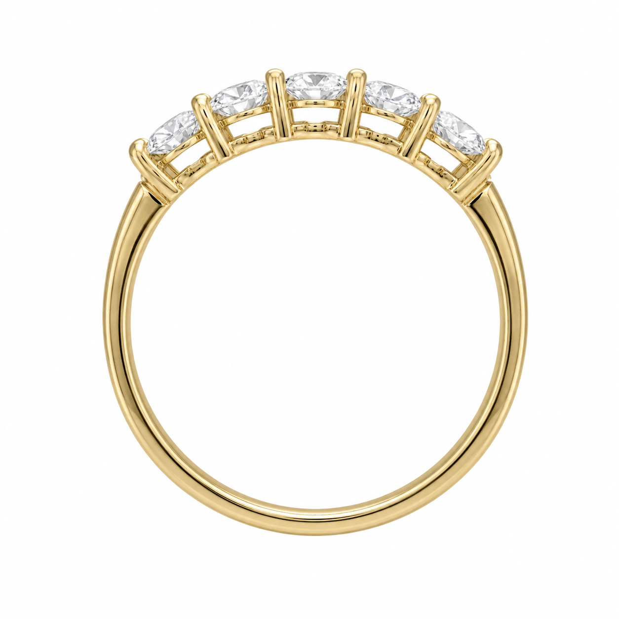 14K Yellow Gold Women's Ring 1.00 ct Lab Grown Diamond