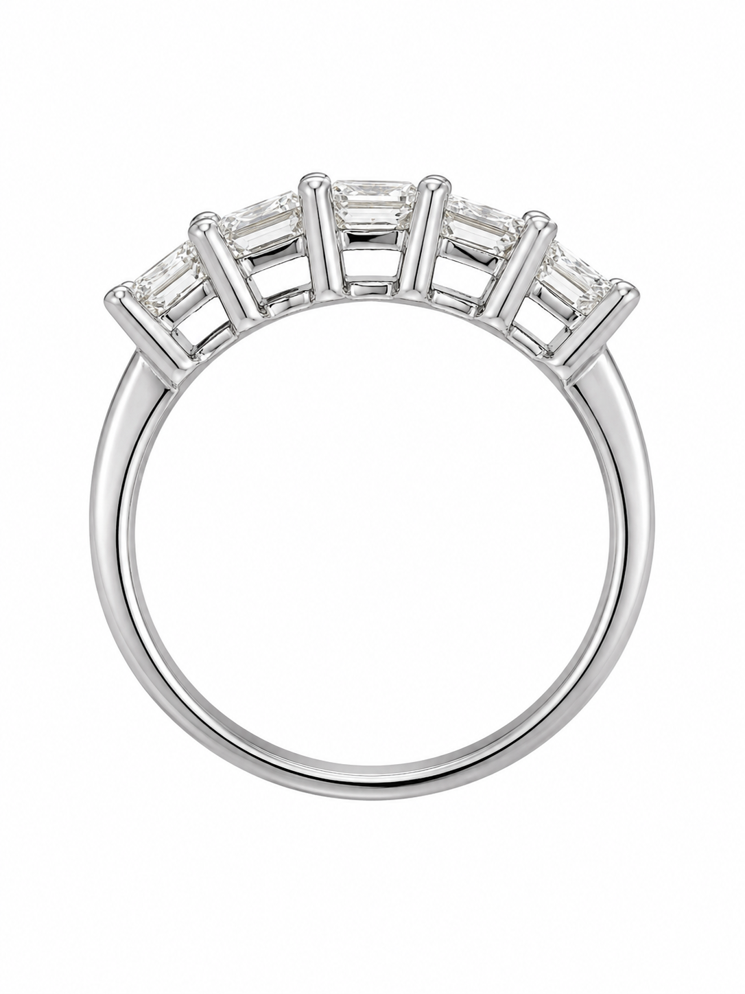 14K White Gold Women's Ring Princess 1.50 ct Lab Grown Diamond