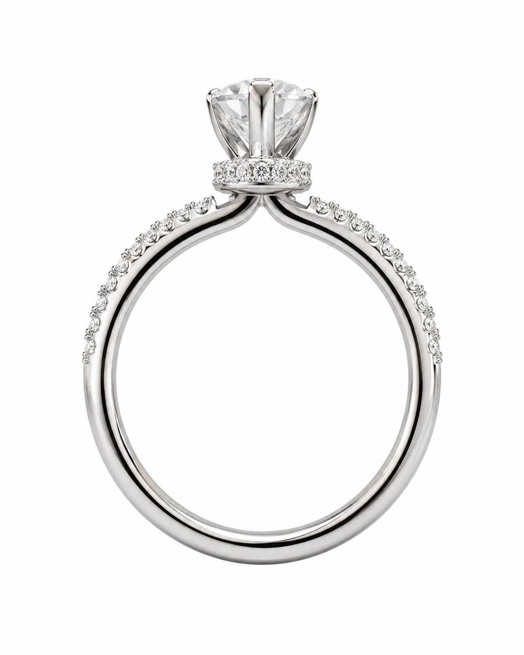 14K White Gold Women's Wedding Set Pear 1.50 ct Lab Grown Diamond