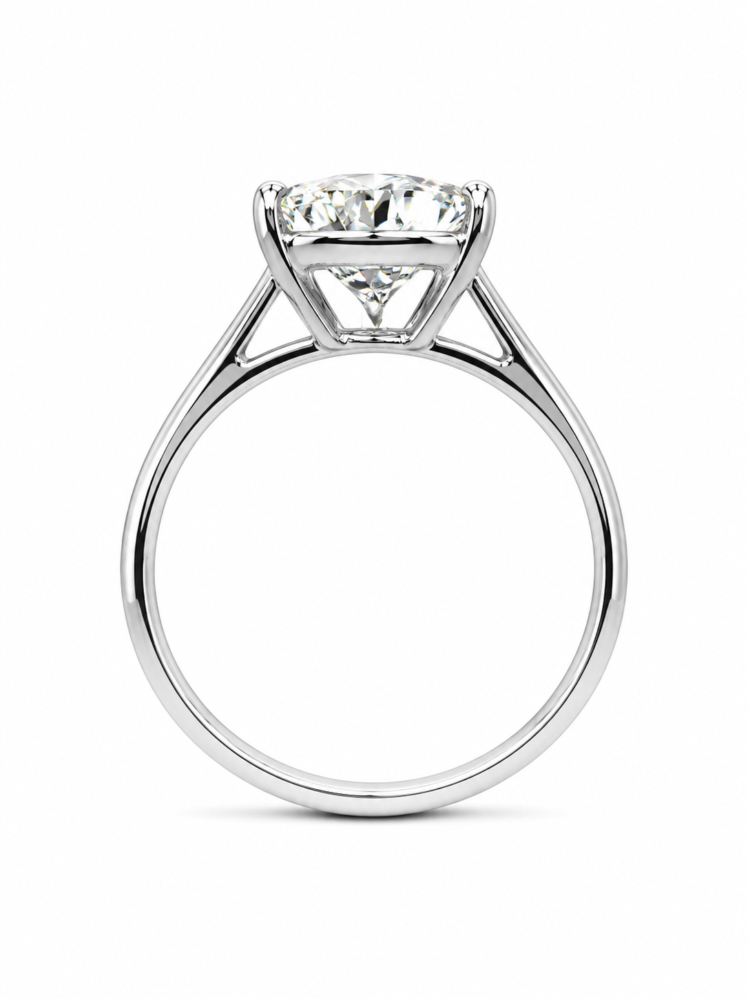 14K White Gold Women's Ring Pear 3.00 ct Lab Grown Diamond