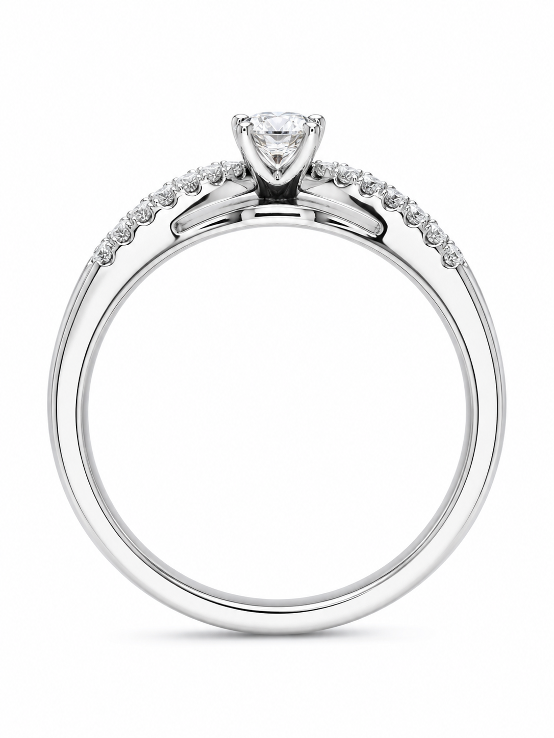 14K White Gold Women’s Band 0.40 ct Lab Grown Diamond