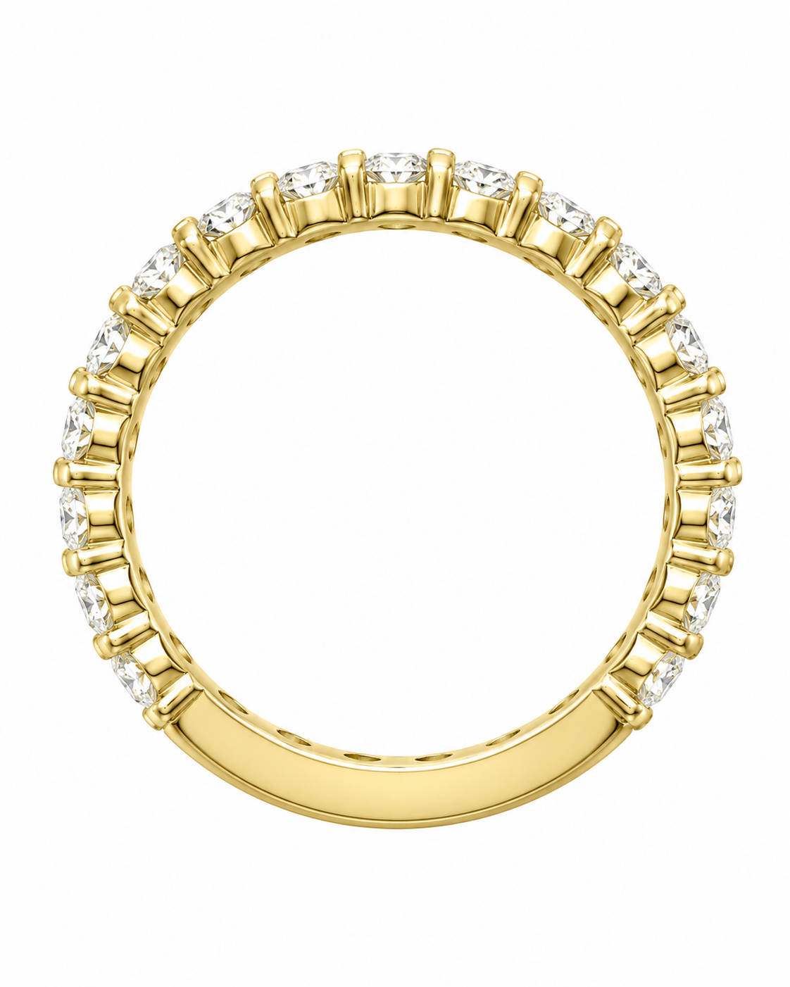 14K Yellow Gold Women's Band 0.97 ct Natural Diamond