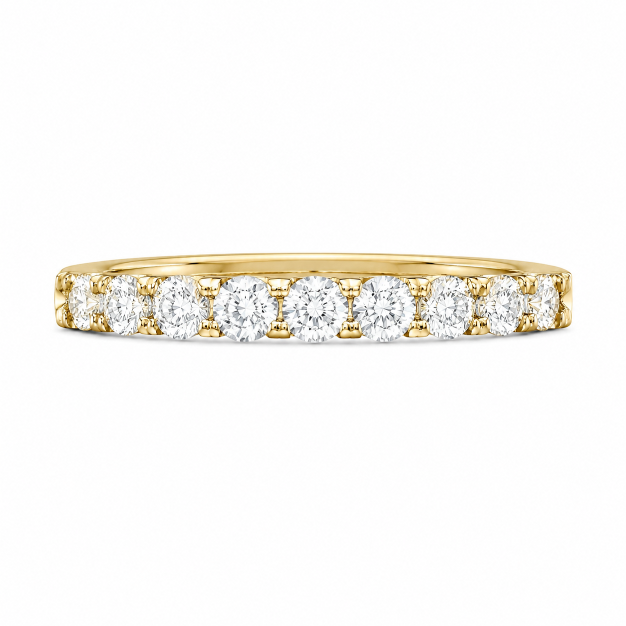 14K Yellow Gold Women’s Band 0.30 ct Natural Diamond