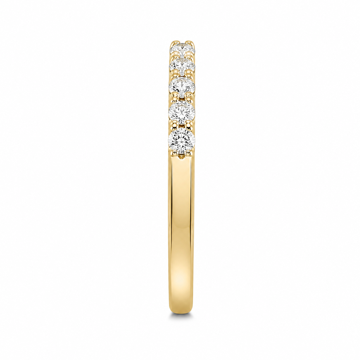 14K Yellow Gold Band 0.29 ct Natural Diamond