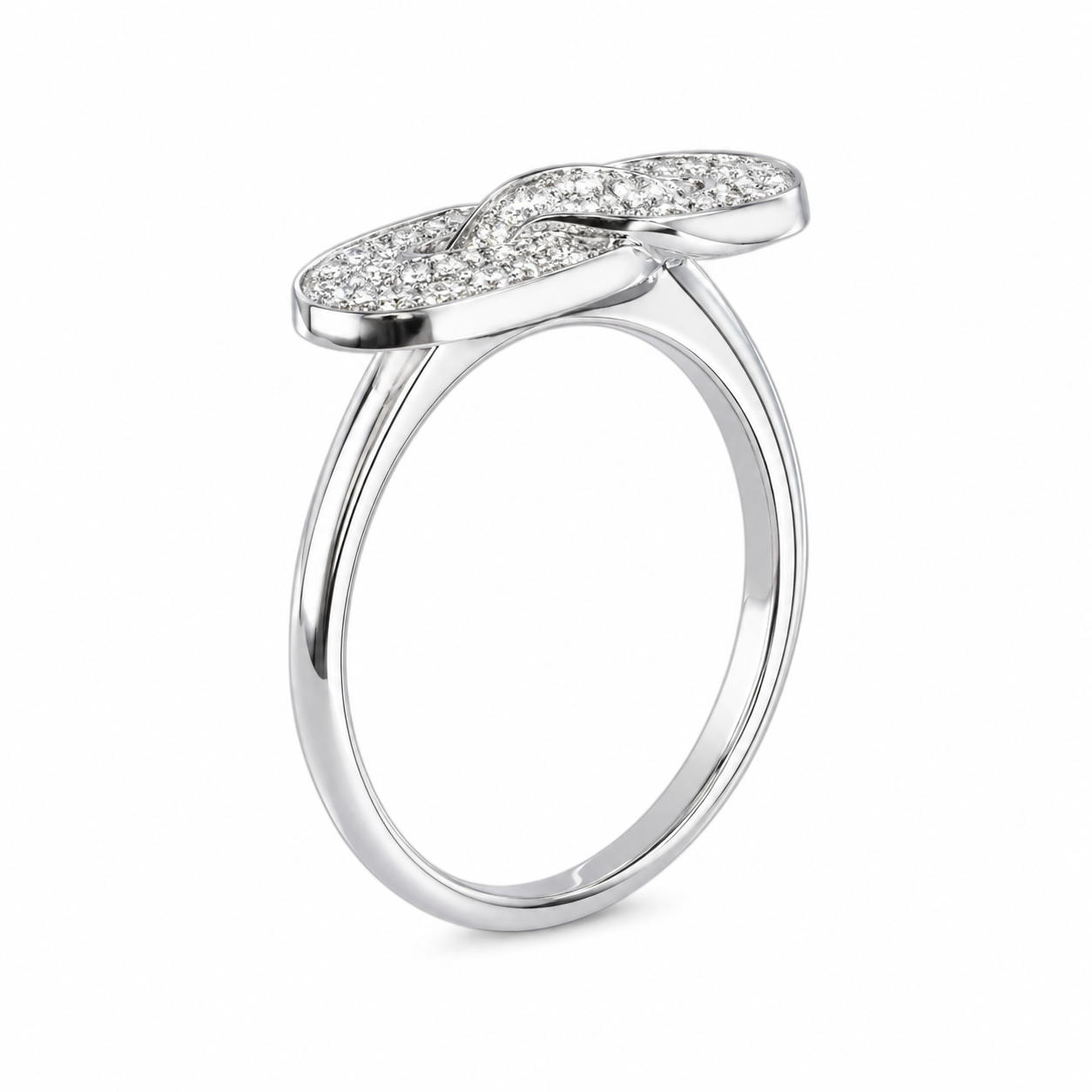 14K White Gold Women's Ring 0.20 ct Natural Diamond