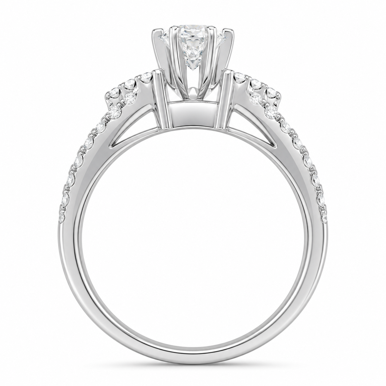14K Yellow Gold Women's Wedding Set Round 0.50 ct Natural Diamond