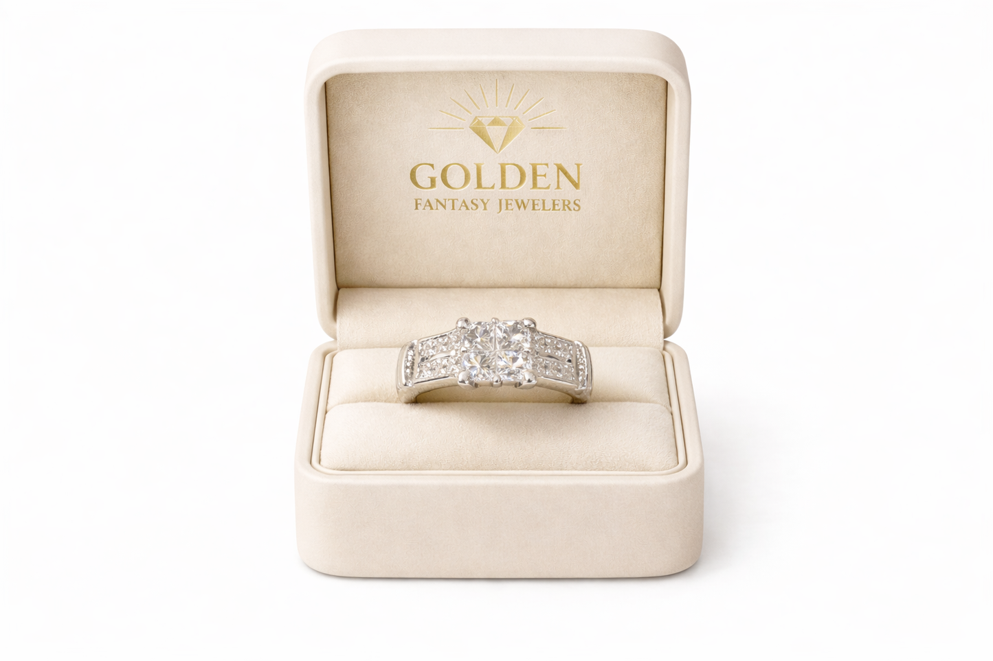 14K White Gold Women's Ring 1.00 ct Natural Diamond