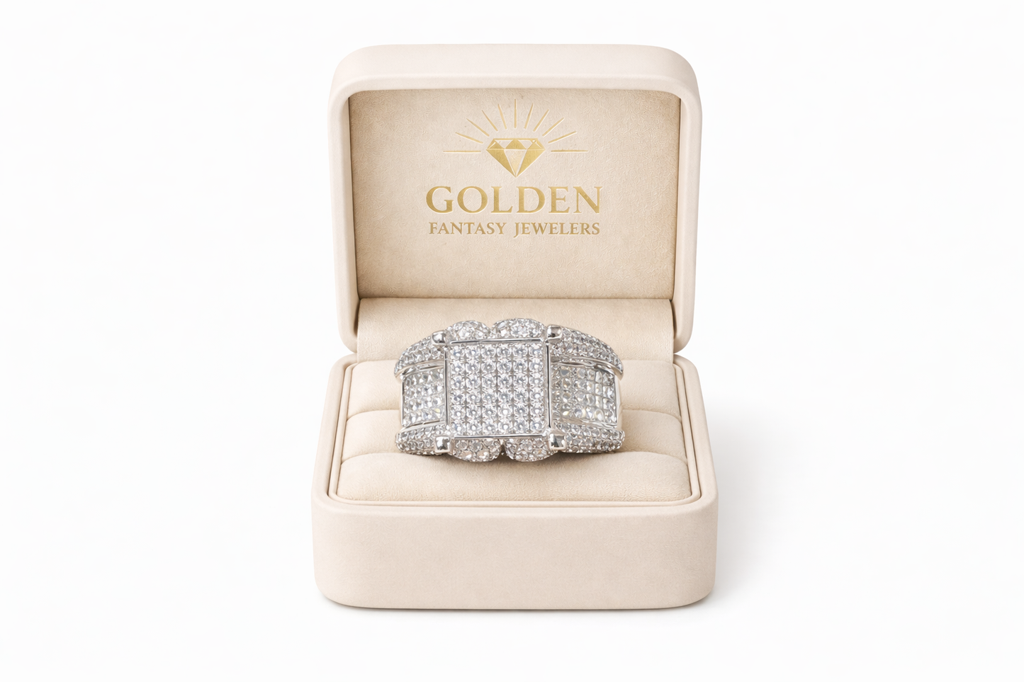 14K White Gold Ring 3.01 ct Natural Diamond