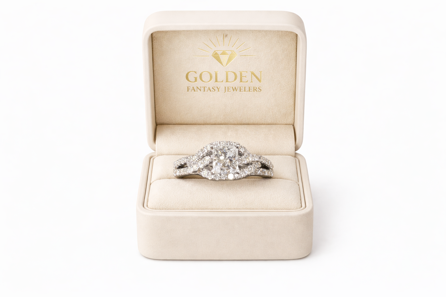 14K White Gold Women's Ring 0.75 ct Natural Diamond