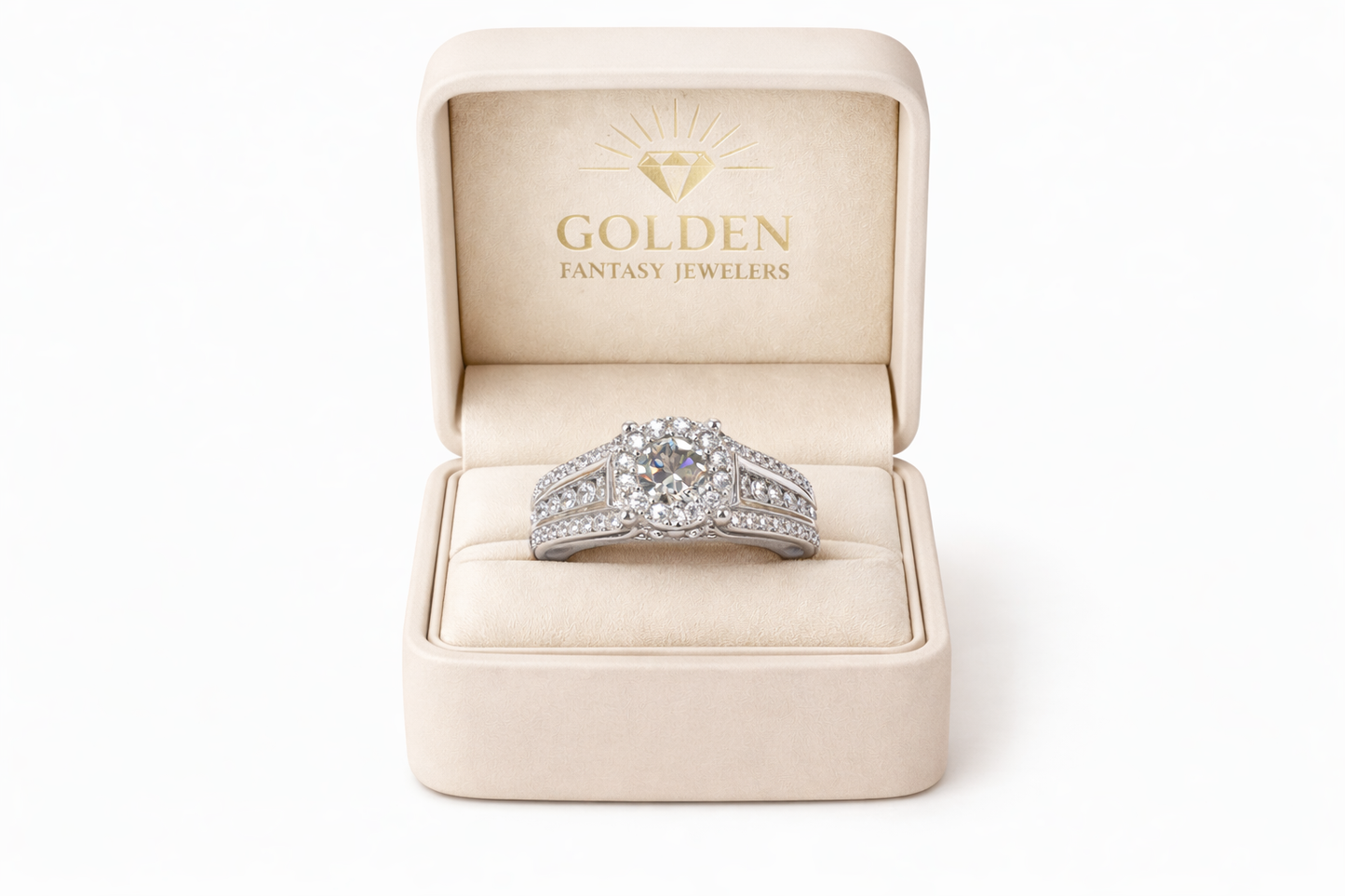 14K White Gold Women's Ring 1.00 ct Natural Diamond