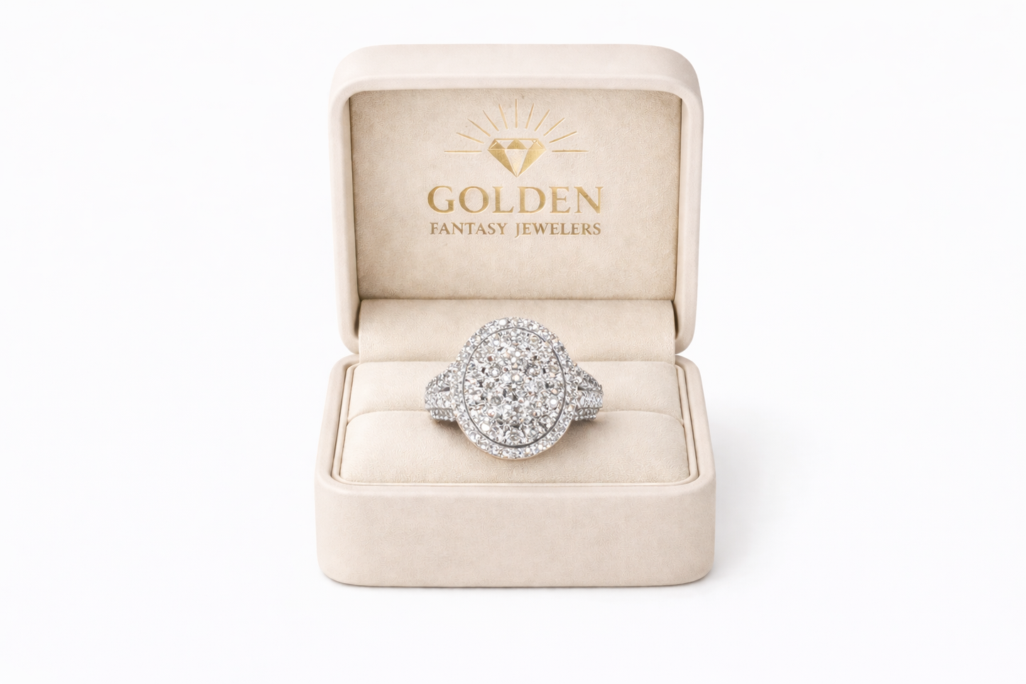 10K White Gold Women's Ring 1.00 ct Natural Diamond