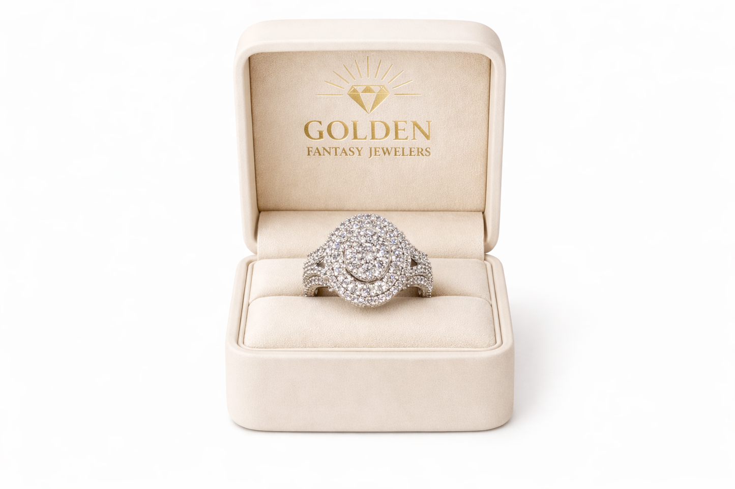 10K White Gold Women's Wedding Ring 1.00 ct Natural Diamond