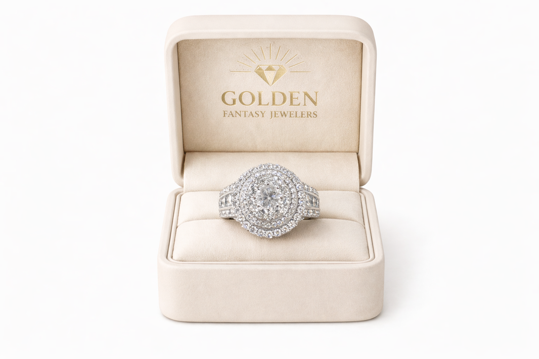 10K White Gold Women's Ring 2.00 ct Natural Diamond