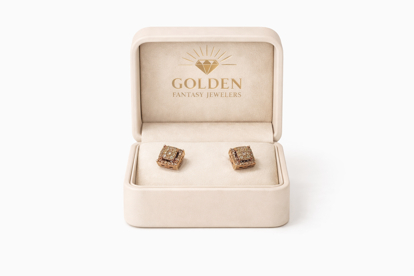 14K Rose Gold Earrings 0.27 ct Natural Diamond