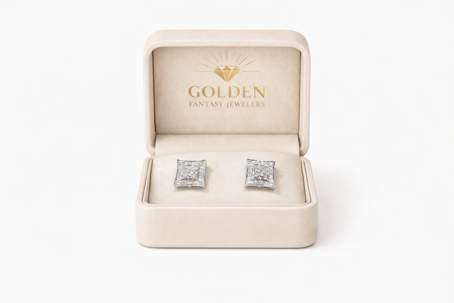 14K White Gold Earrings 0.25 ct Natural Diamond