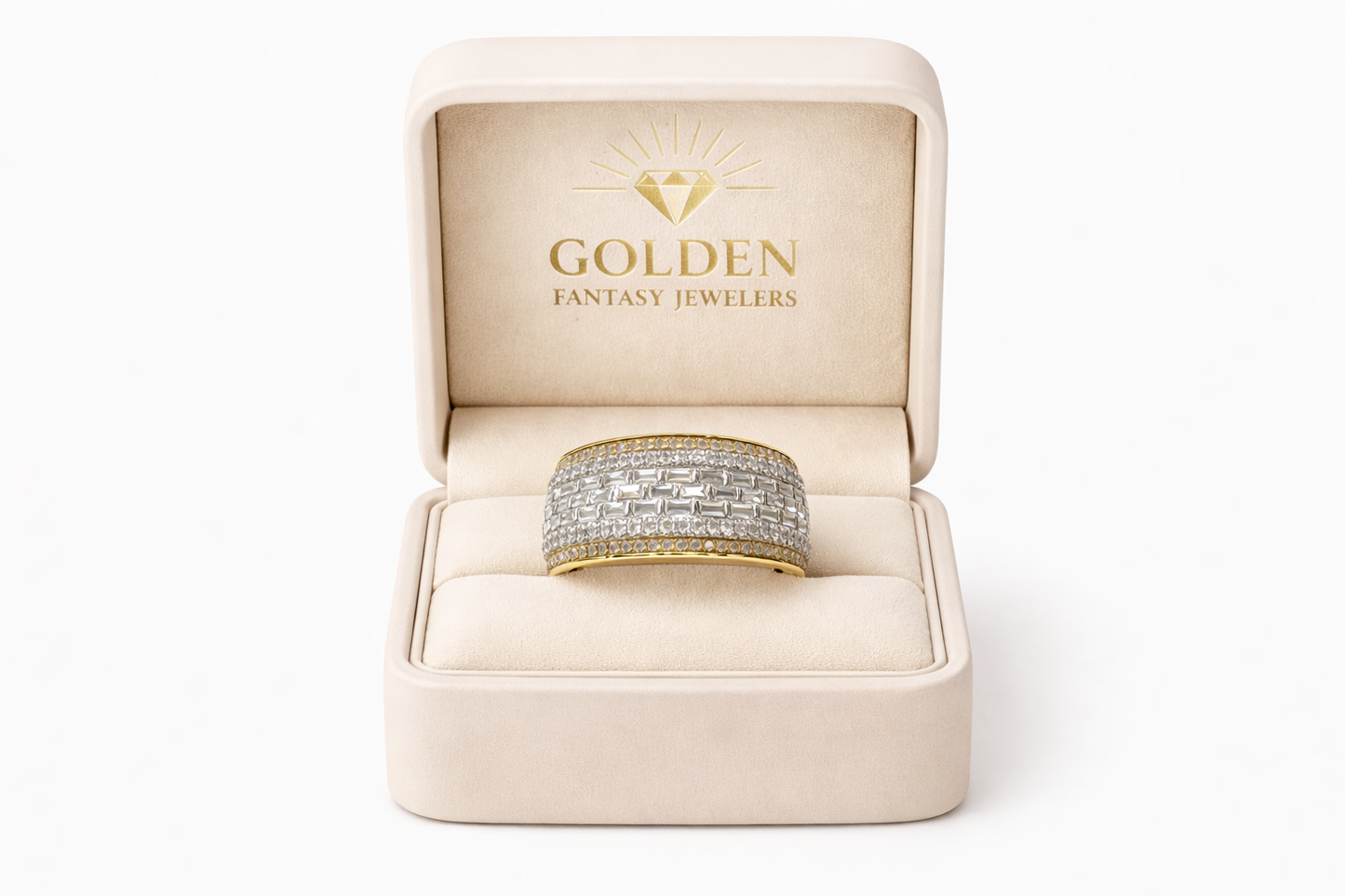 14K Yellow Men’s Gold Ring 1.17 ct Natural Diamond