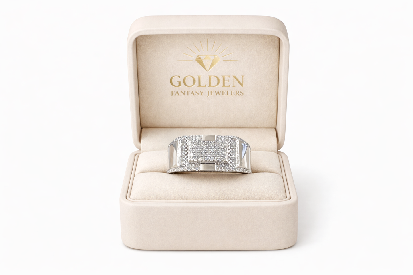 Sterling Silver Ring 0.35 ct Natural Diamond