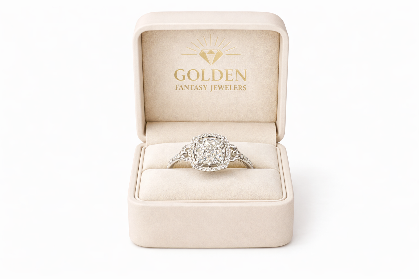 Sterling Silver Women's Ring 0.10 ct Natural Diamond