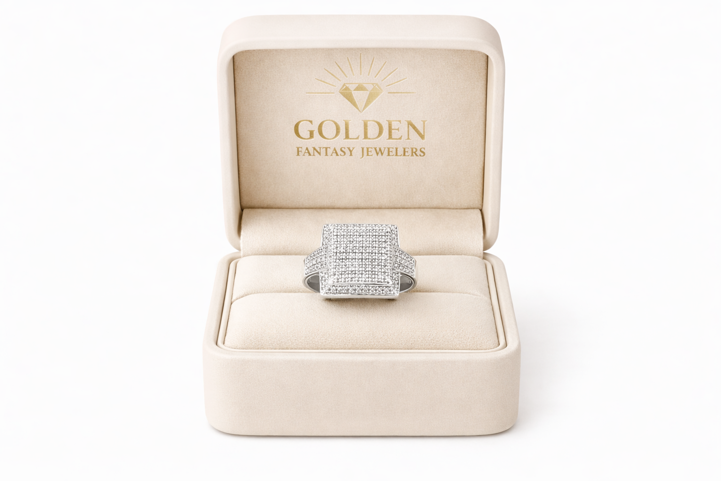 Sterling Silver Ring 0.35 ct Natural Diamond