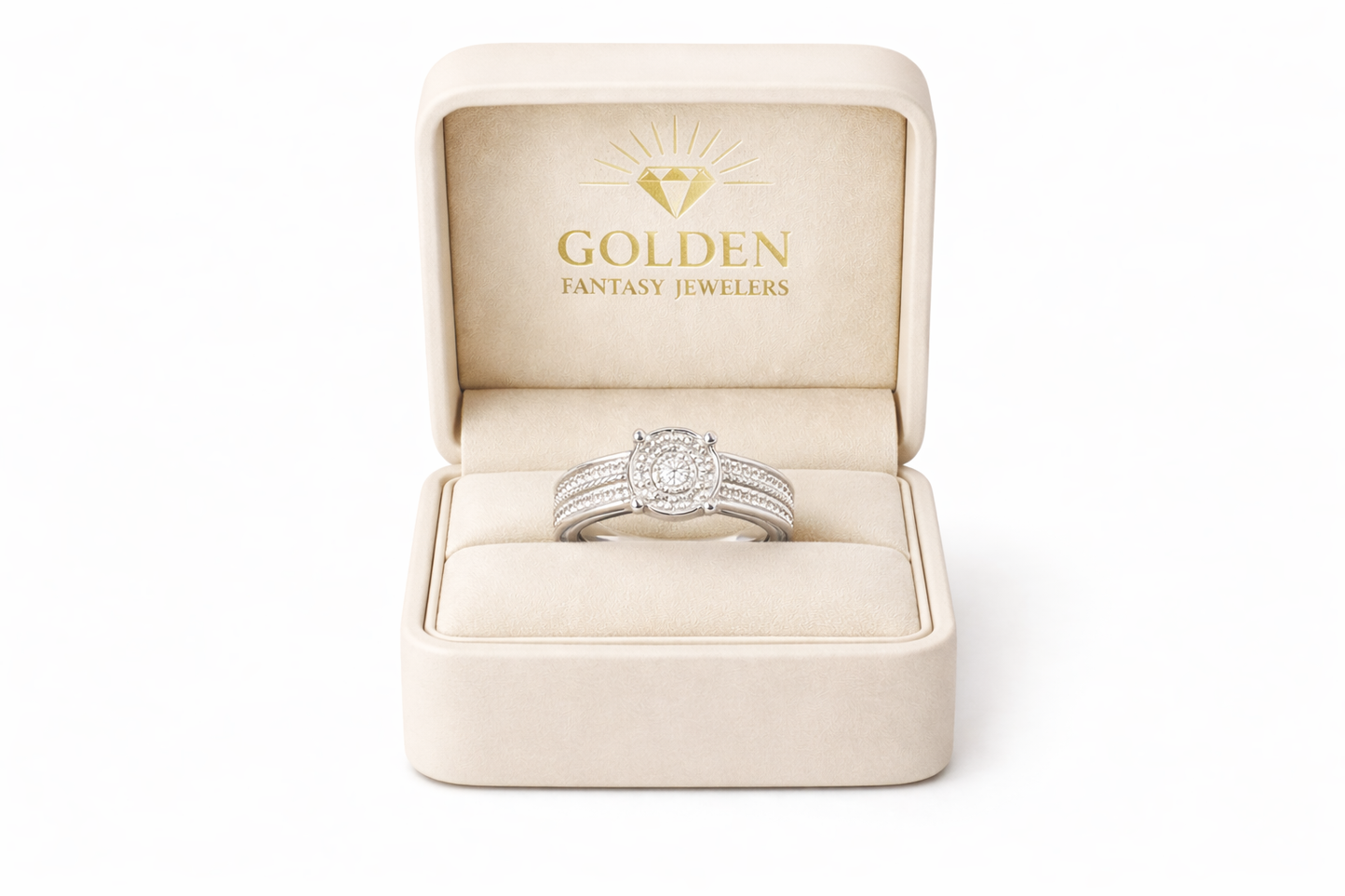 Sterling Silver Ring 0.06 ct Natural Diamond