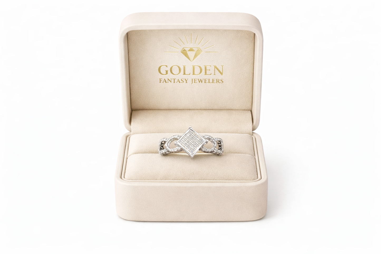 Sterling Silver Women’s Ring 0.14 ct Natural Diamond