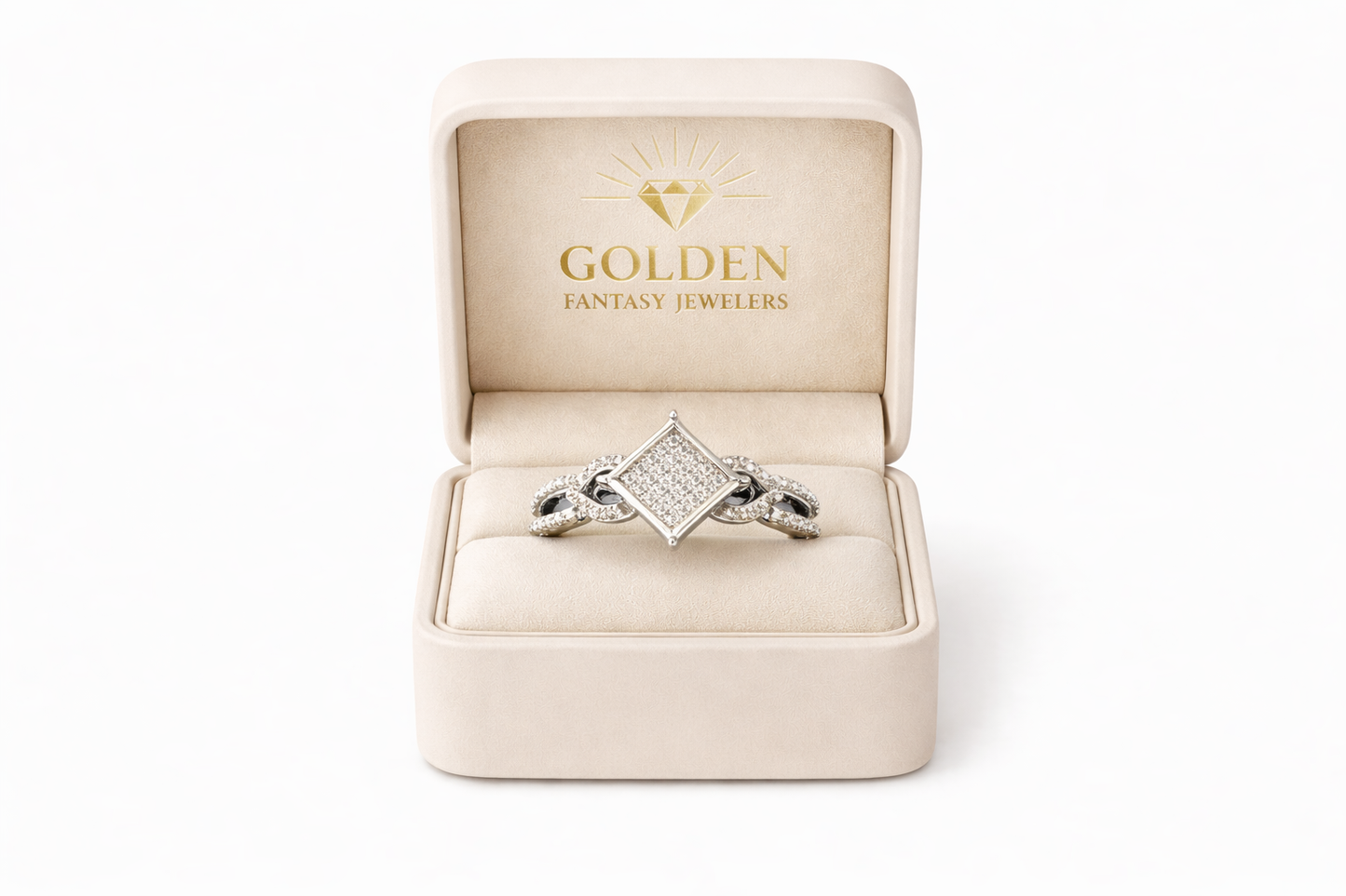 Sterling Silver Women’s Ring 0.10 ct Natural Diamond