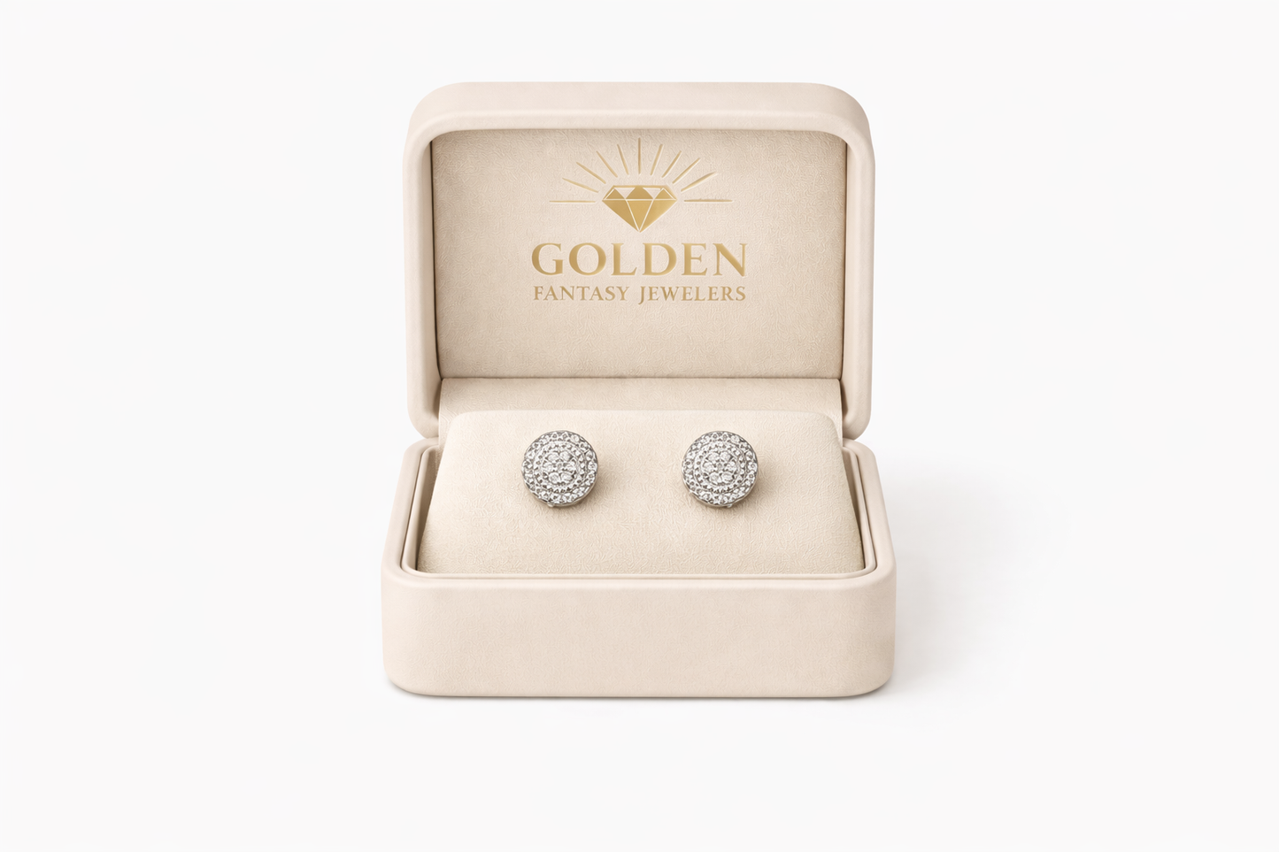 Sterling Silver Earrings 0.10 ct Natural Diamond