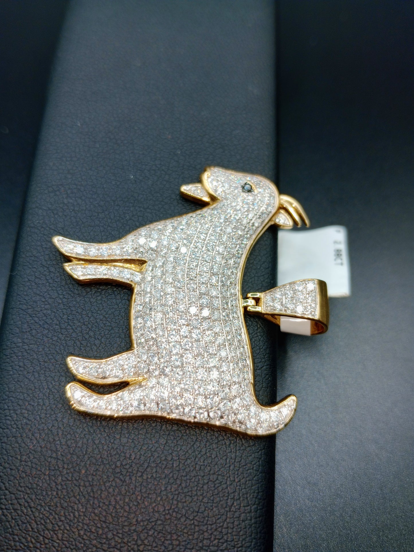 Diamond GOAT Pendant - Natural Diamonds - Greatest of All Time Charm - Unisex