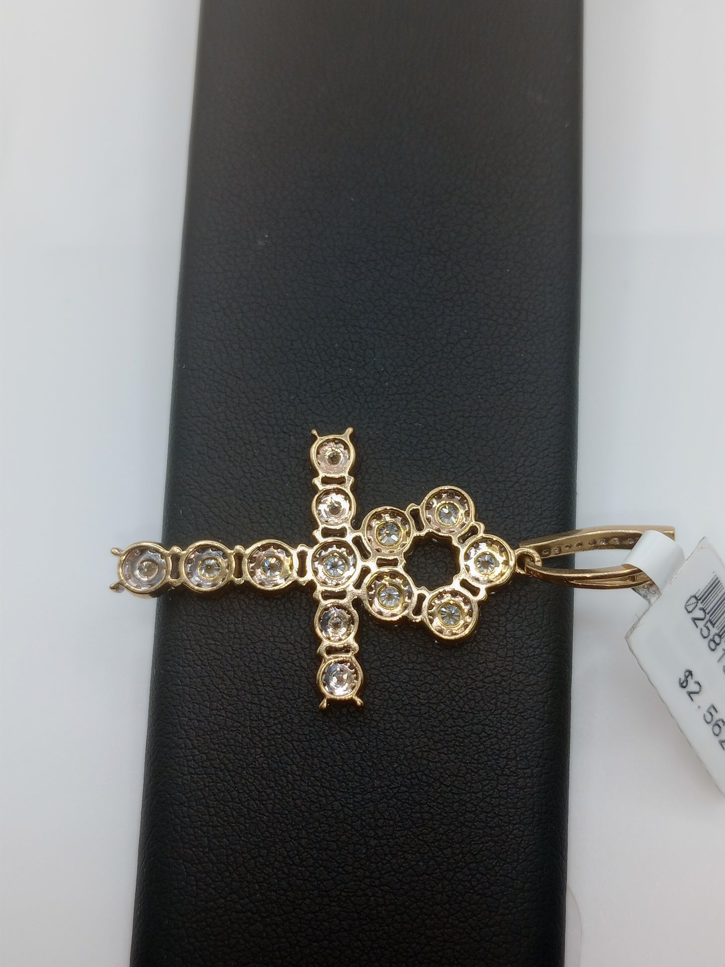 Ankh Diamond Pendant - 10kt Gold Pendant - Natural Diamond - Ankh Charm