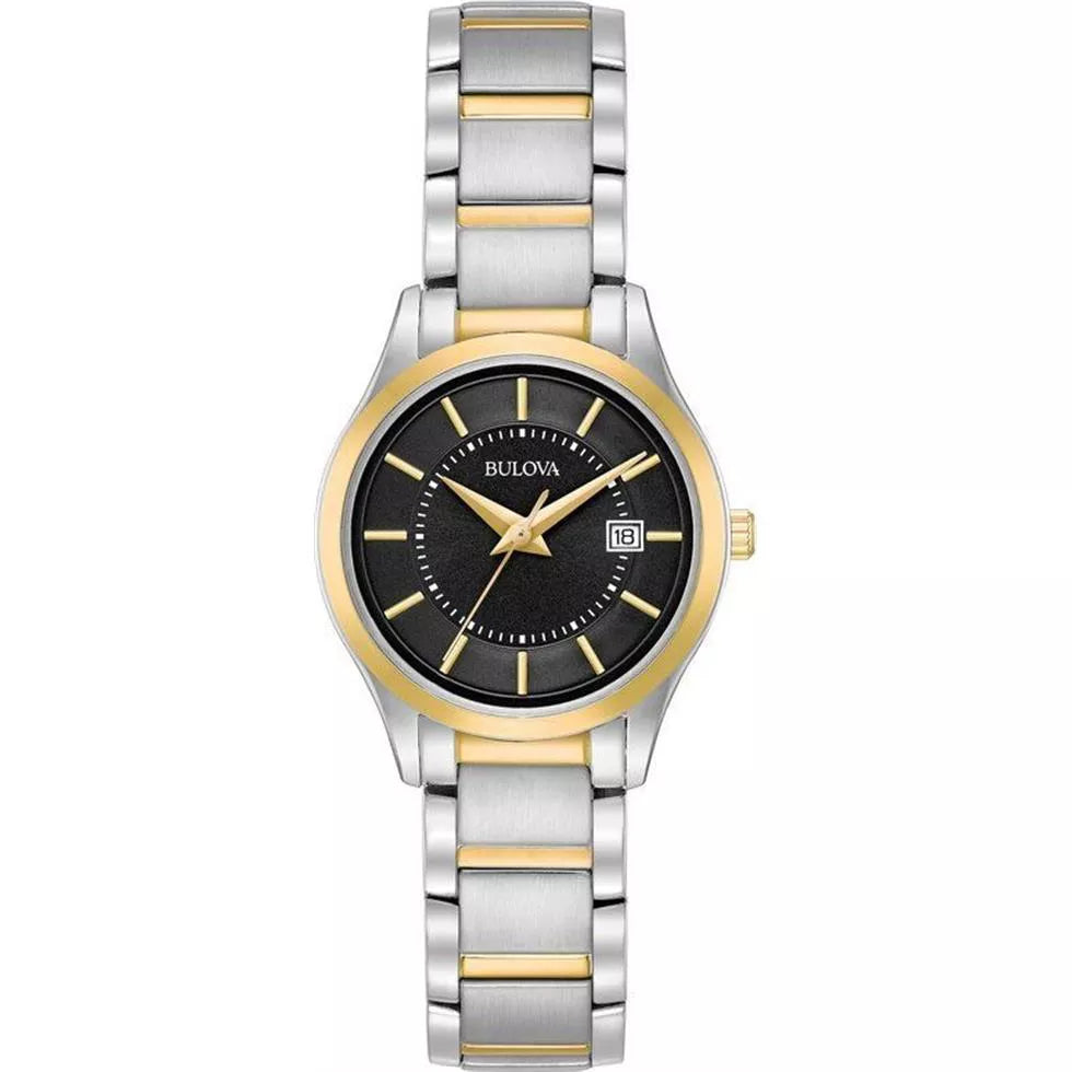 Bulova Classic 98M127 Women's Two-Tone Yellow Gold and Silver-Tone Quartz Watch