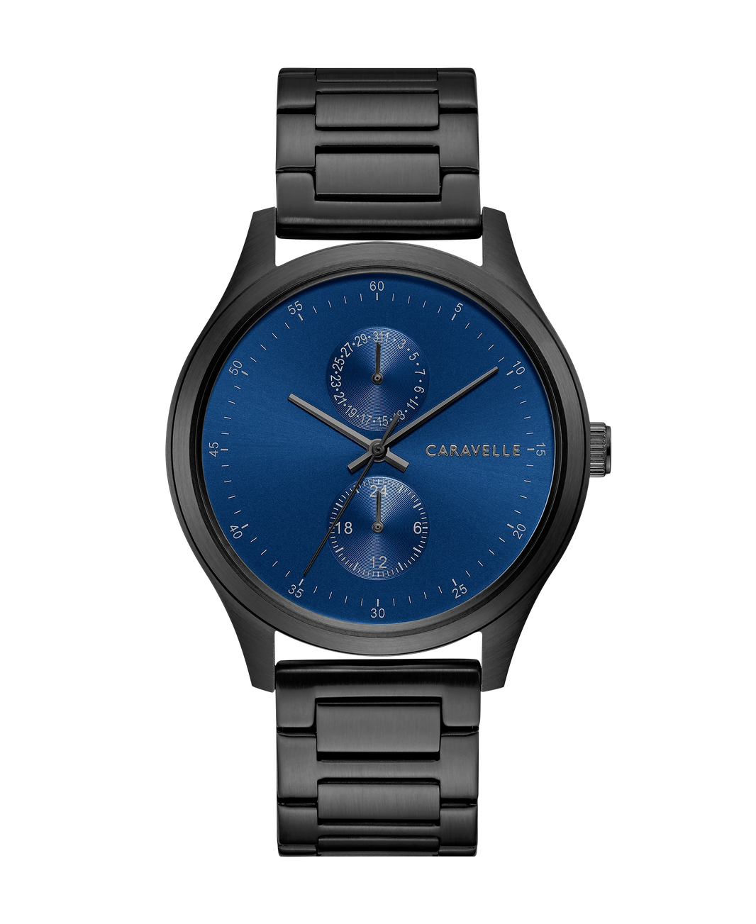 Caravelle Min Max 45C116 Men's Black Quartz Watch
